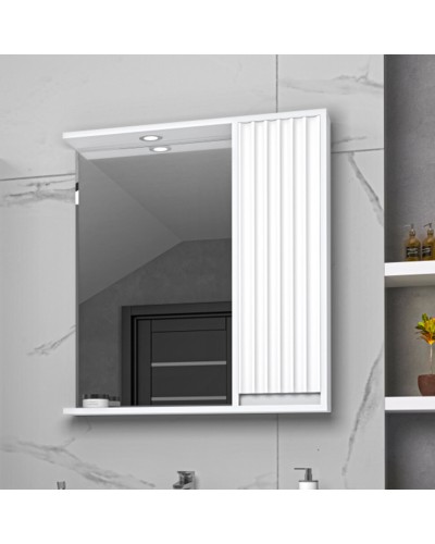 BALATON - 65 Зеркало-шкаф правый, белый