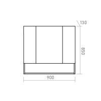 Мускат - 90 Зеркало-шкаф универс.