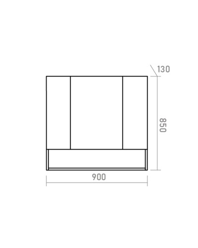 Мускат - 90 Зеркало-шкаф универс.