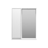 BALATON - 65 Зеркало-шкаф левый, белый
