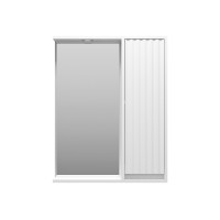 BALATON - 65 Зеркало-шкаф правый, белый