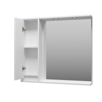 BALATON - 90 Зеркало-шкаф левый, белый