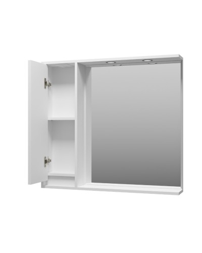 BALATON - 90 Зеркало-шкаф левый, белый