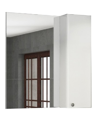 Зеркало со шкафом Comforty Амстердам 75 00004144209 Белый глянец