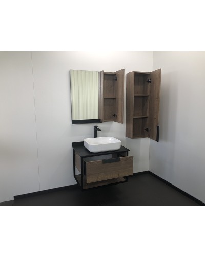 Зеркало со шкафом Comforty Кельн 75 00004149061 Дуб темный