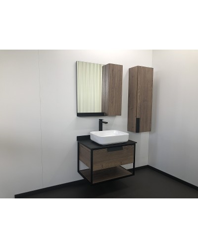 Зеркало со шкафом Comforty Кельн 75 00004149061 Дуб темный