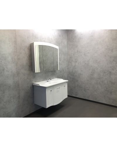 Зеркальный шкаф Comforty Палини 100 00004147994 Белый глянец