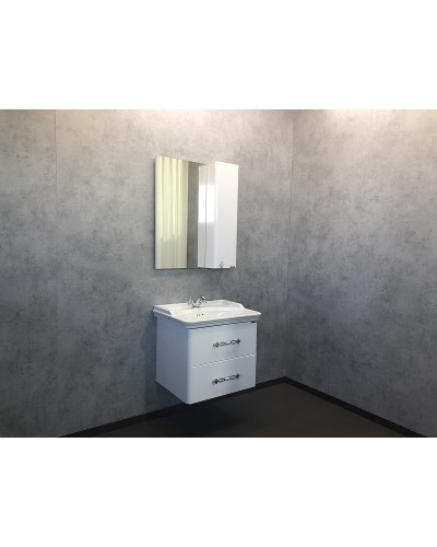 Зеркальный шкаф Comforty Неаполь 65 00004148728 Белый глянец