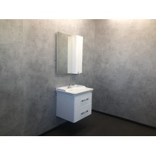 Зеркальный шкаф Comforty Неаполь 65 00004148728 Белый глянец