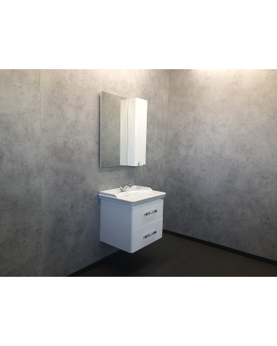 Зеркальный шкаф Comforty Неаполь 65 00004148728 Белый глянец