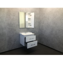 Зеркальный шкаф Comforty Неаполь 65 00004148728 Белый глянец