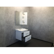 Зеркальный шкаф Comforty Неаполь 65 00004148728 Белый глянец