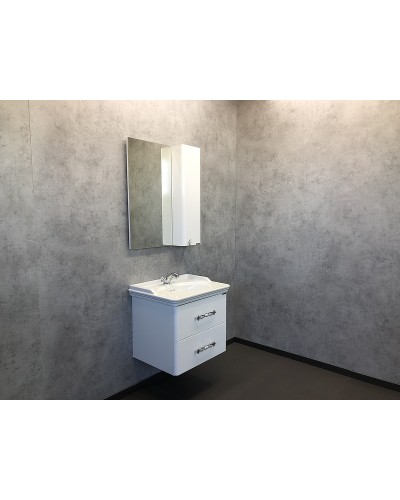 Зеркальный шкаф Comforty Неаполь 65 00004148728 Белый глянец