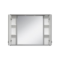 Лувр -105 Зеркало с 2 шкафчиками, серое