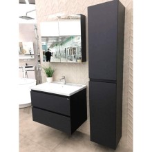 Зеркальный шкаф Orans BC-4023-600 402360З с подсветкой Бархатистый черный