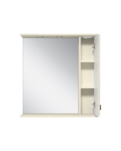 Лувр - 85 Зеркало с 1-м шкафчиком, прав.,  слоновая кость