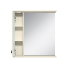 Лувр - 85 Зеркало с 1-м шкафчиком, лев.,  слоновая кость