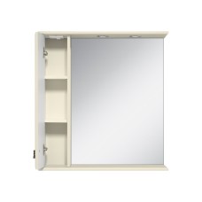 Лувр - 85 Зеркало с 1-м шкафчиком, лев.,  слоновая кость