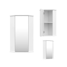 Лилия - 34 шкаф ЗЕРКАЛЬНЫЙ подвесной (угловой) БФ