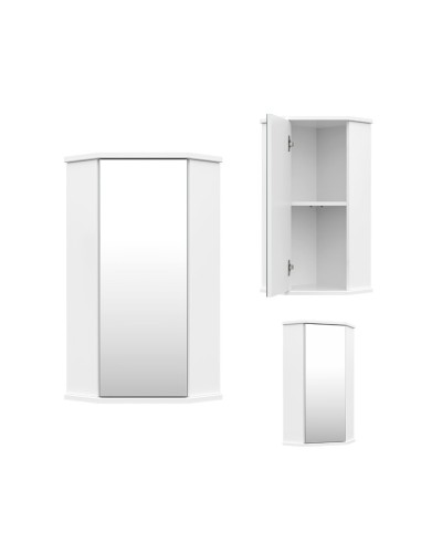 Лилия - 34 шкаф ЗЕРКАЛЬНЫЙ подвесной (угловой) БФ