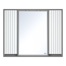 BALATON -100 Зеркало-шкаф, комбинированный