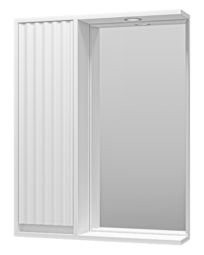 BALATON - 65 Зеркало-шкаф левый, белый