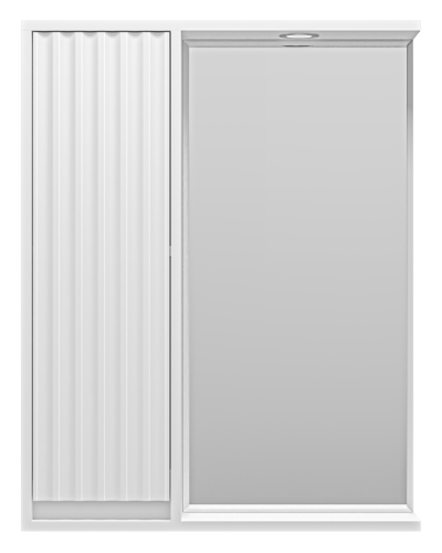 BALATON - 65 Зеркало-шкаф левый, белый