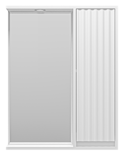 BALATON - 65 Зеркало-шкаф правый, белый