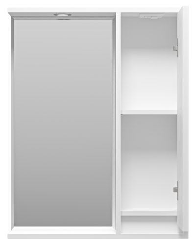 BALATON - 65 Зеркало-шкаф правый, белый