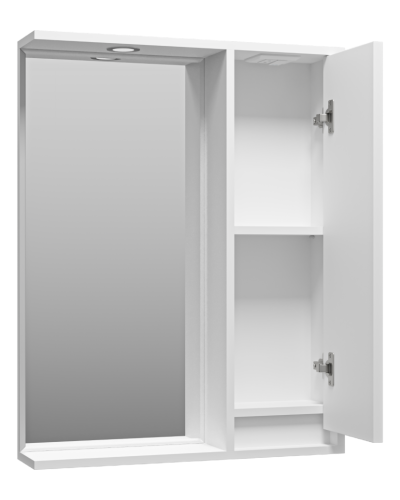 BALATON - 65 Зеркало-шкаф правый, белый