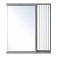 BALATON - 75 Зеркало-шкаф правый, комбинированный