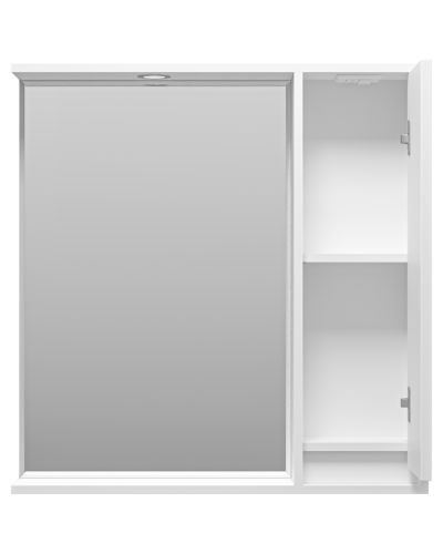 BALATON - 80 Зеркало-шкаф правый, белый