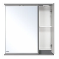 BALATON - 80 Зеркало-шкаф правый,  комбинированный