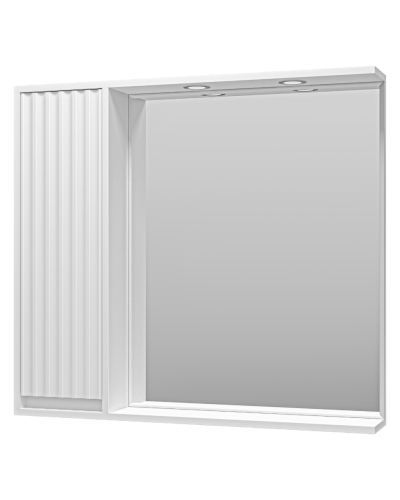 BALATON - 90 Зеркало-шкаф левый, белый