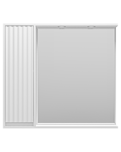 BALATON - 90 Зеркало-шкаф левый, белый