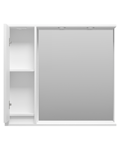 BALATON - 90 Зеркало-шкаф левый, белый