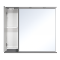 BALATON - 90 Зеркало-шкаф левый, комбинированный