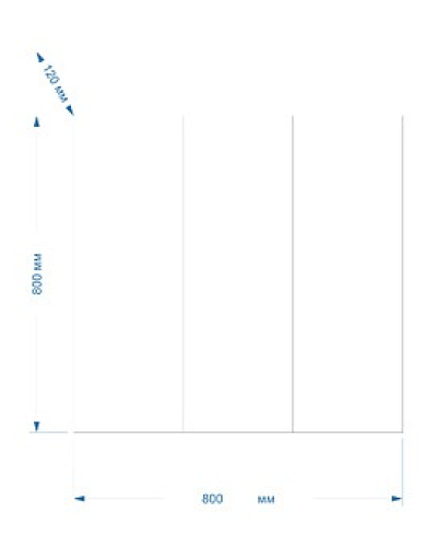 Балтика - 80 Зеркало-шкаф без света