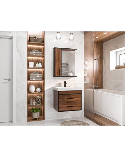 Кедр - 60 Зеркало с 1 шк. левый