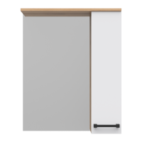 Крафт - 60 Зеркало с 1 шкаф. правый О