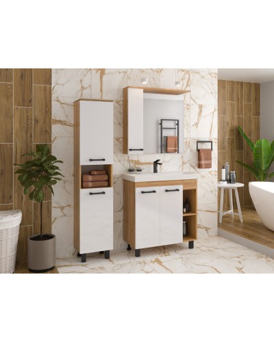 Крафт - 80 Зеркало с 1 шкаф. левый