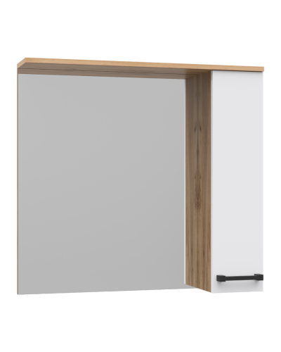 Крафт - 80 Зеркало с 1 шкаф. правый