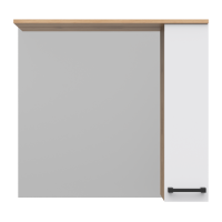 Крафт - 80 Зеркало с 1 шкаф. правый