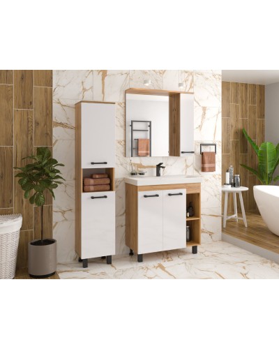 Крафт - 80 Зеркало с 1 шкаф. правый