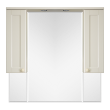 Латте -105 зеркало-шкаф бежевая эмаль