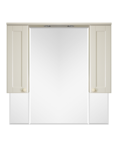 Латте -105 зеркало-шкаф бежевая эмаль