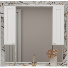 Латте -105 Зеркало-шкаф белая эмаль