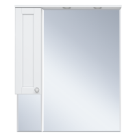 Латте - 85 Зеркало-шкаф левое белая эмаль