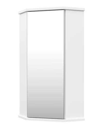 Лилия - 34 шкаф ЗЕРКАЛЬНЫЙ подвесной (угловой) БФ