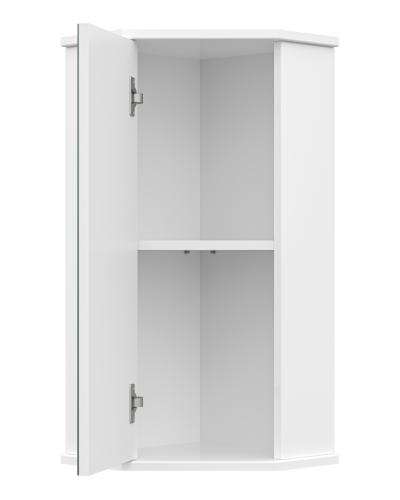 Лилия - 34 шкаф ЗЕРКАЛЬНЫЙ подвесной (угловой) БФ